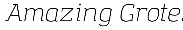 Amazing Grotesk font preview